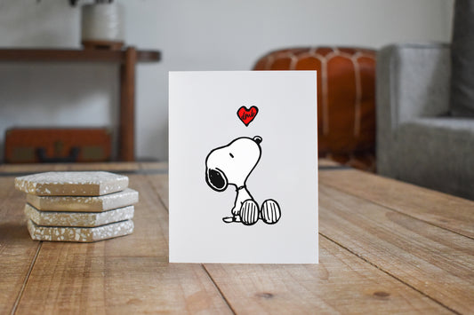 Snoopy Heart Valentines Day Card