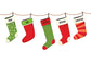 Personalized Stocking Christmas 5x7 Holiday 6 Card Packs (3-6 names available)