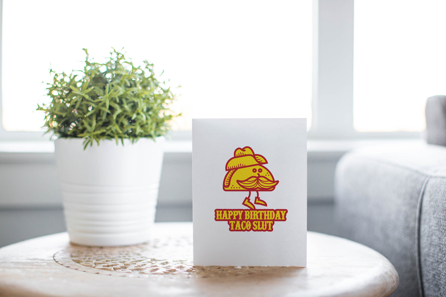 Taco Slut Greeting Card