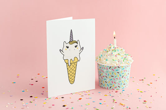 Unicone Greeting Card