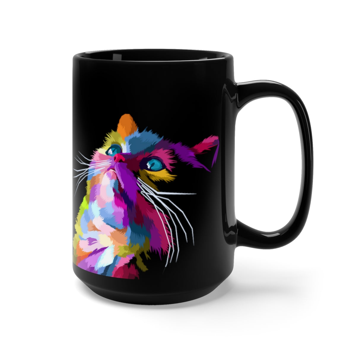 Black Cat double sided mug