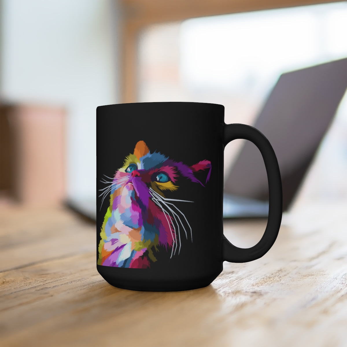 Black Cat double sided mug