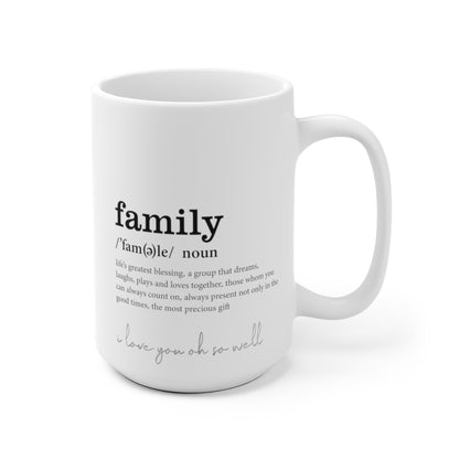 Family Definition double sided mug