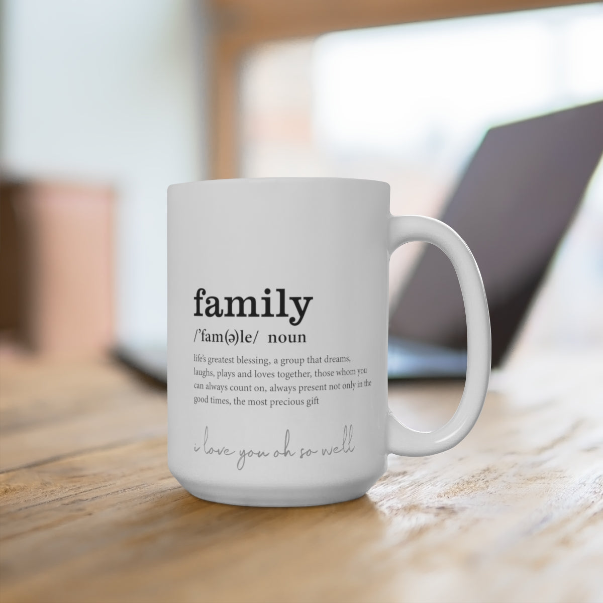 Family Definition double sided mug