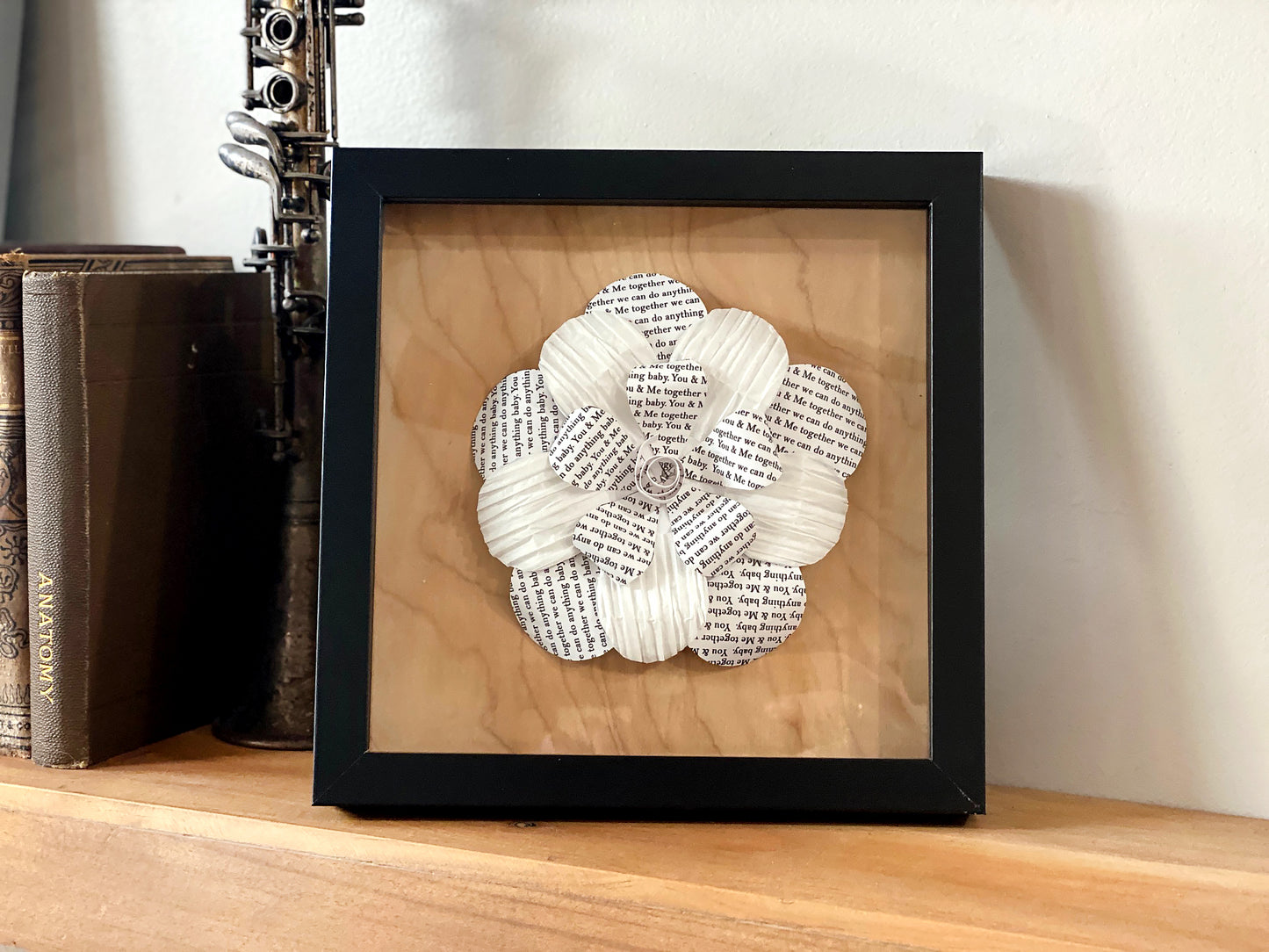 Hand Folded Flower Art (You & Me)